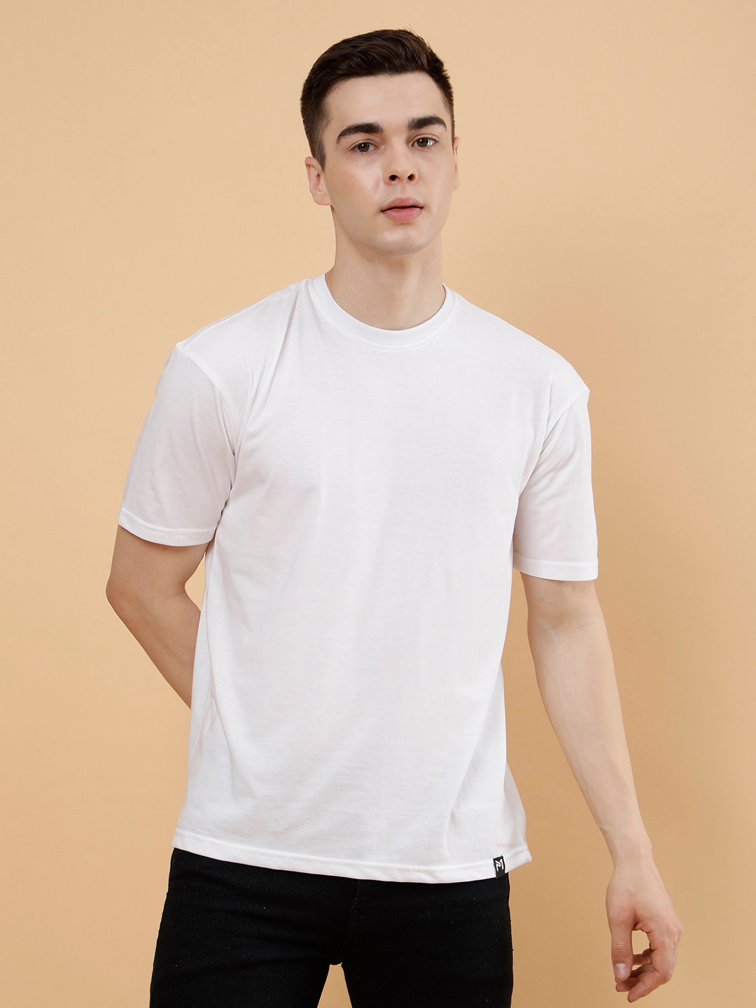 PockMAN Round Neck Pure Cotton Oversized T-shirt