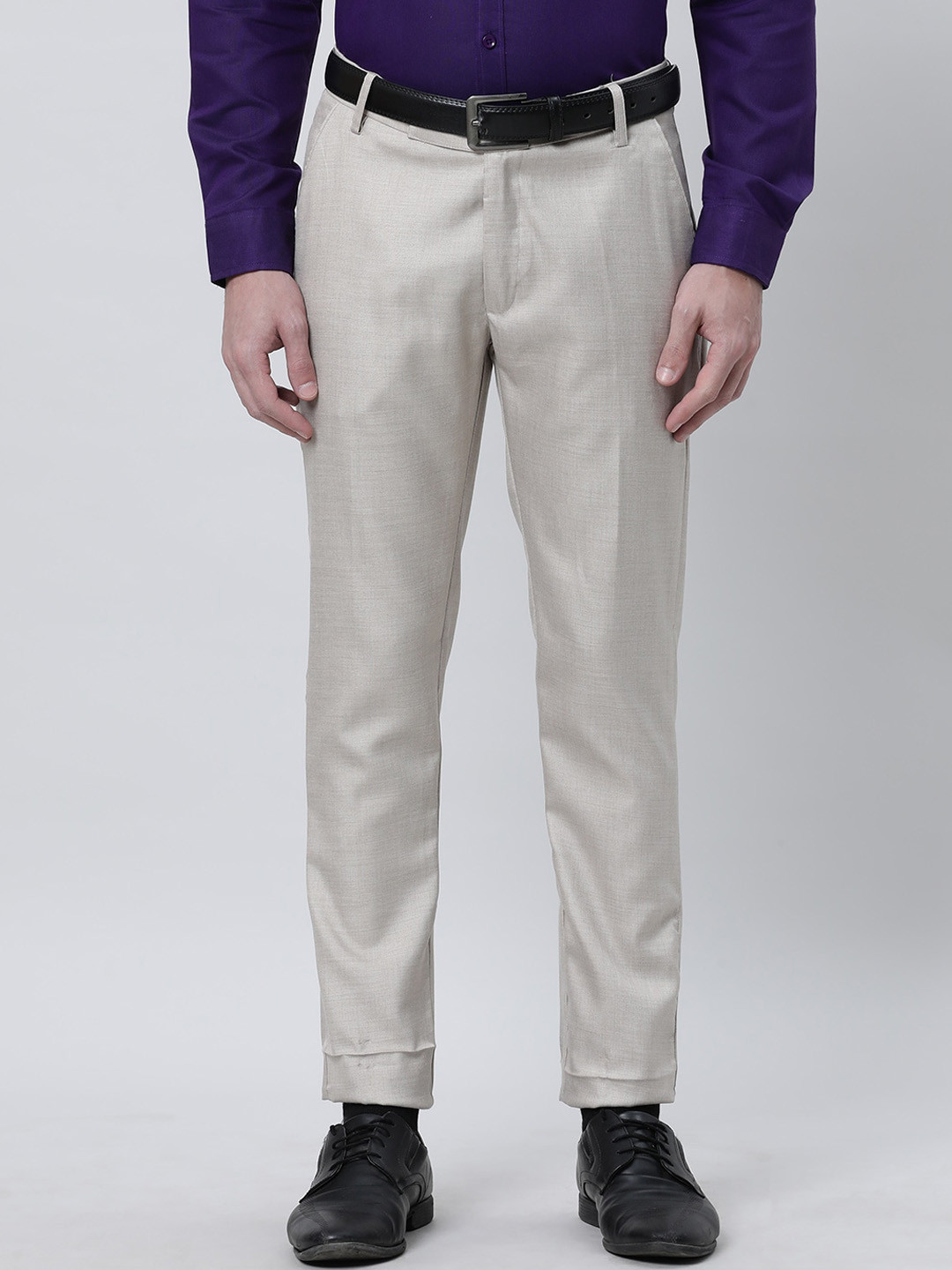 THE SOUL PATROL Mid-Rise Cotton Formal Trouser