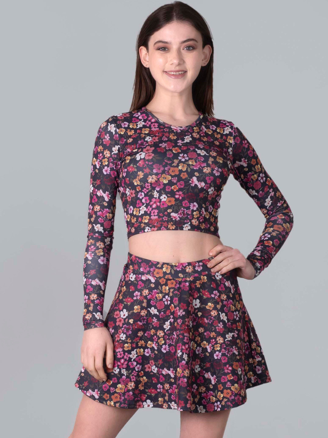 Keepfit Floral Printed Padded Swim Set