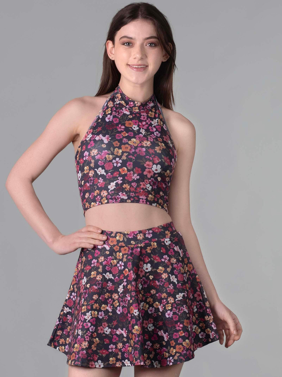 Keepfit Floral Printed Padded Swim Set