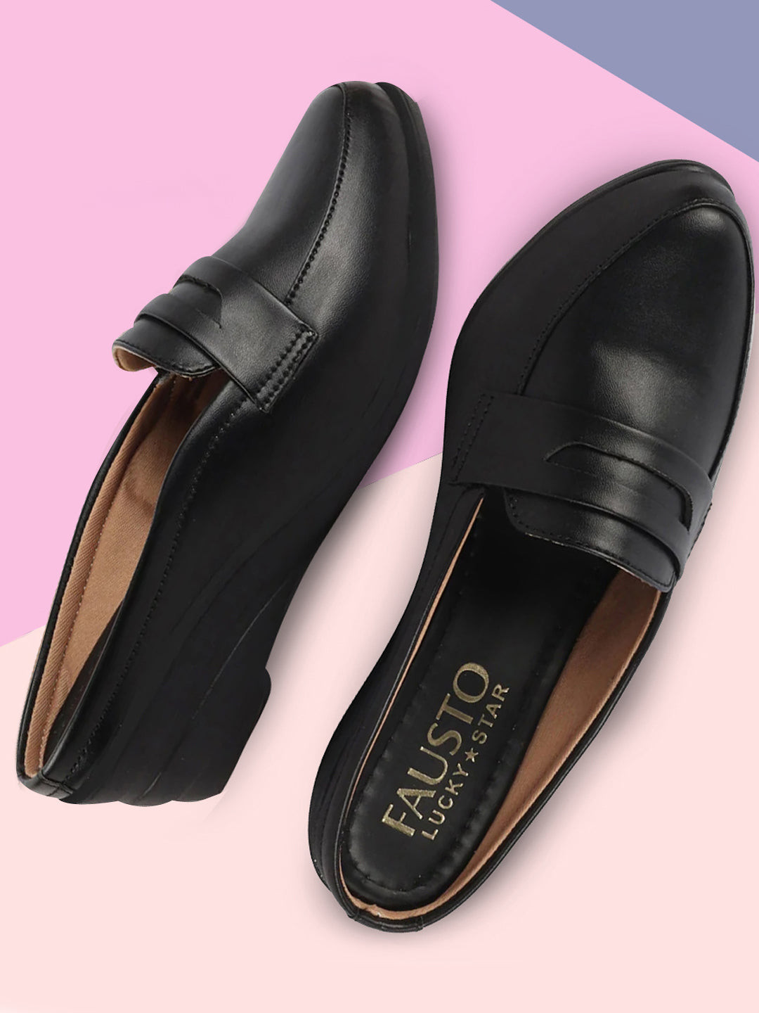 FAUSTO Round Toe Wedge Heeled Mules