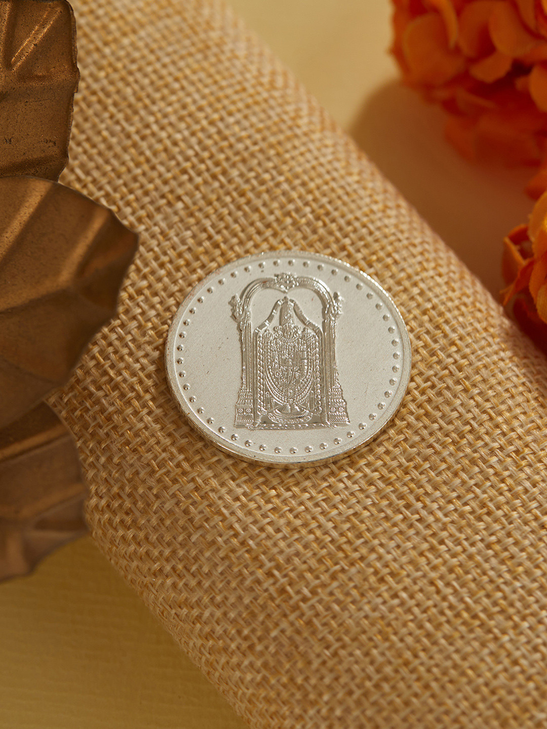 Saraf RS Jewellery Tirupati Balaji 999 Silver Coin- 10gm