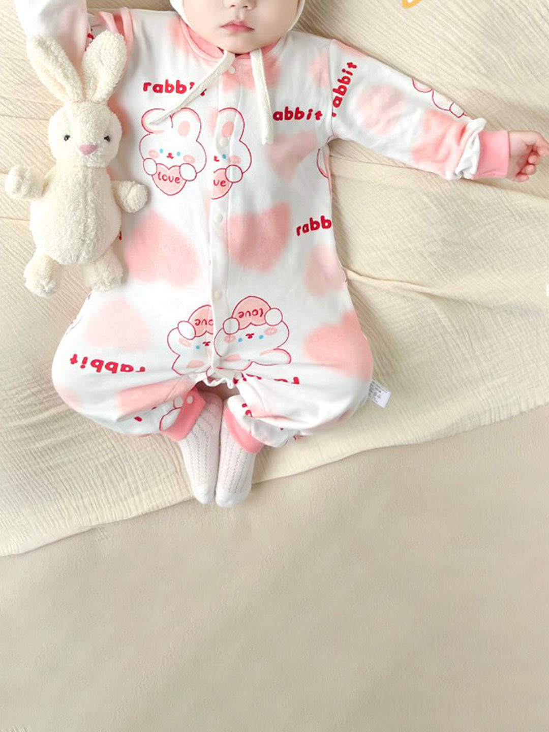 StyleCast x Revolte Infant Girls Conversational Printed Cotton Romper