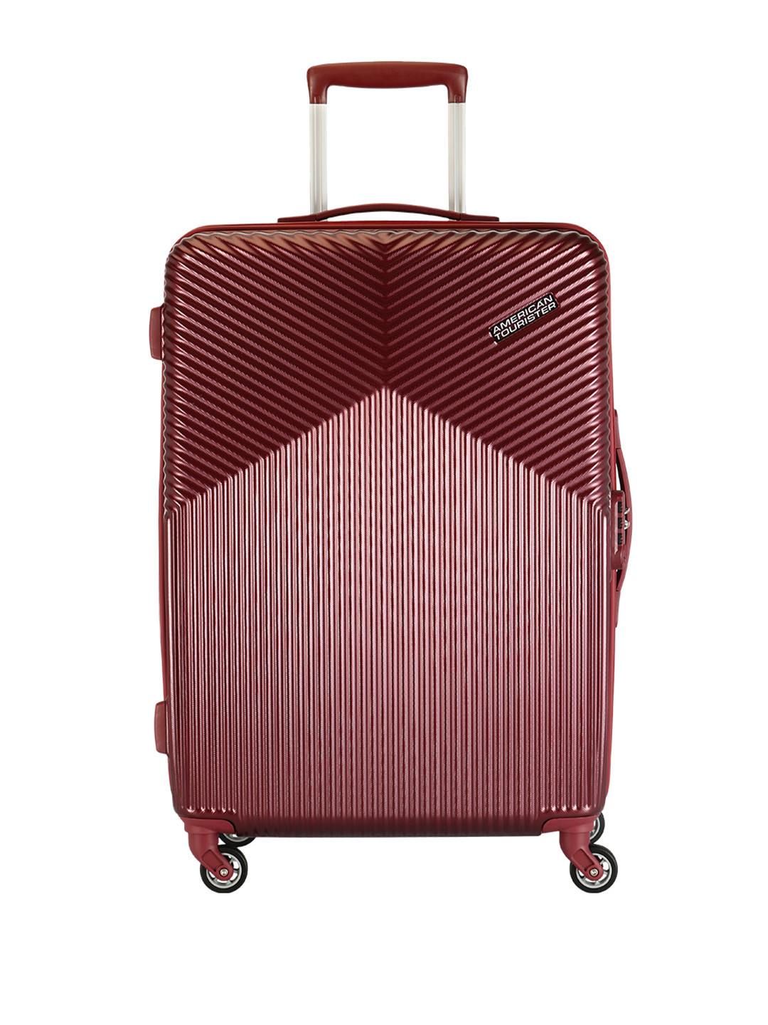 AMERICAN TOURISTER GEORGIA Self-Striped Hard Sided Cabin Trolley Suitcase