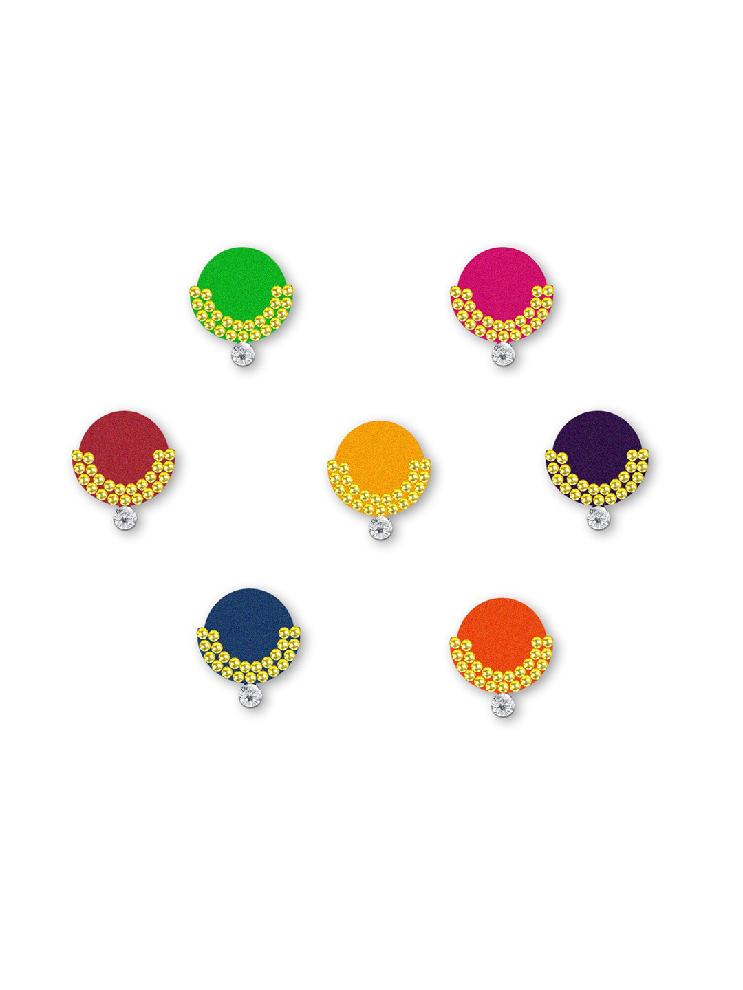 Comet Busters Set of 7 Traditional Designer Bindis