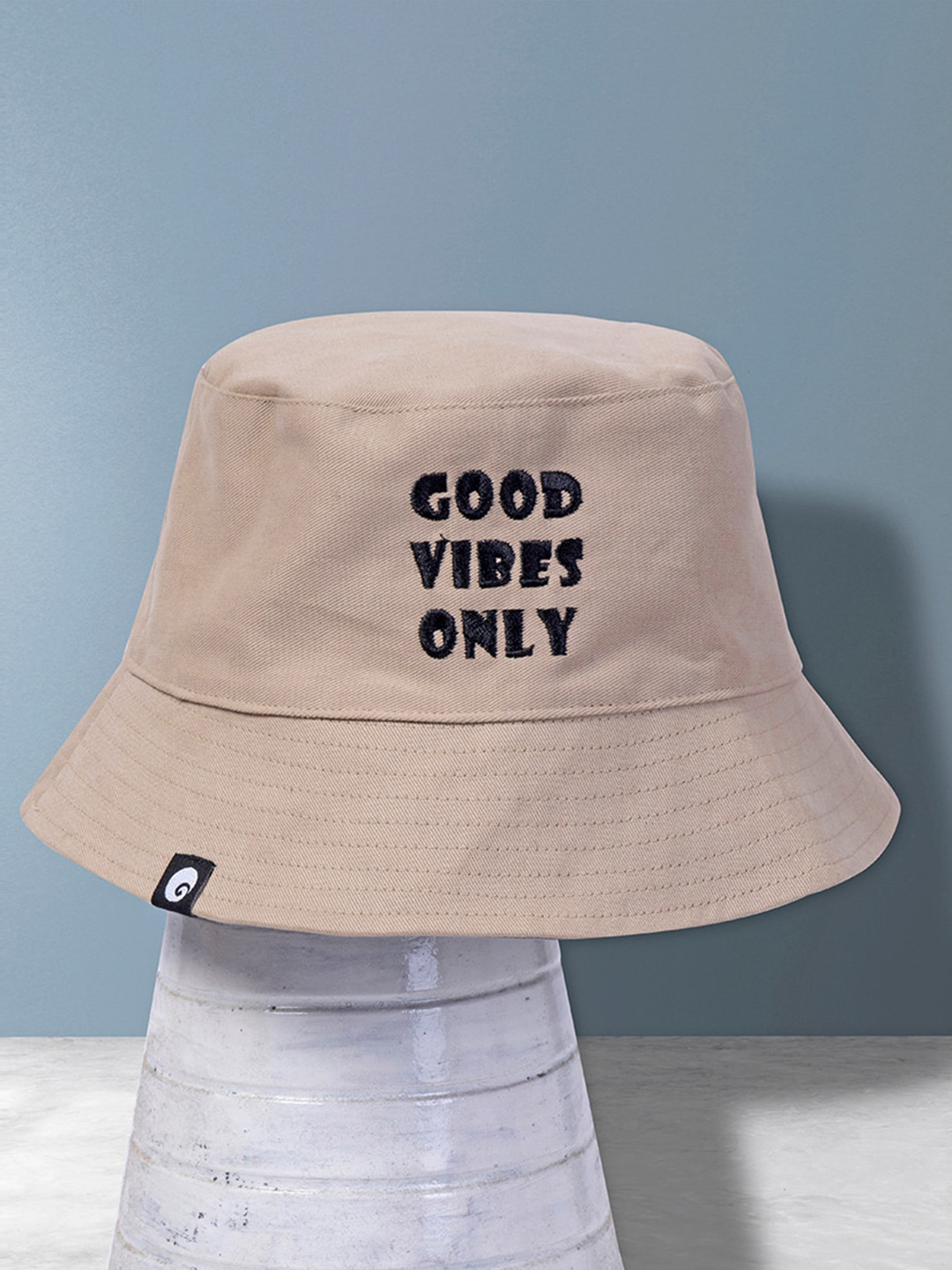 Omtex Unisex Embroidered Reversible Cotton Bucket Hat