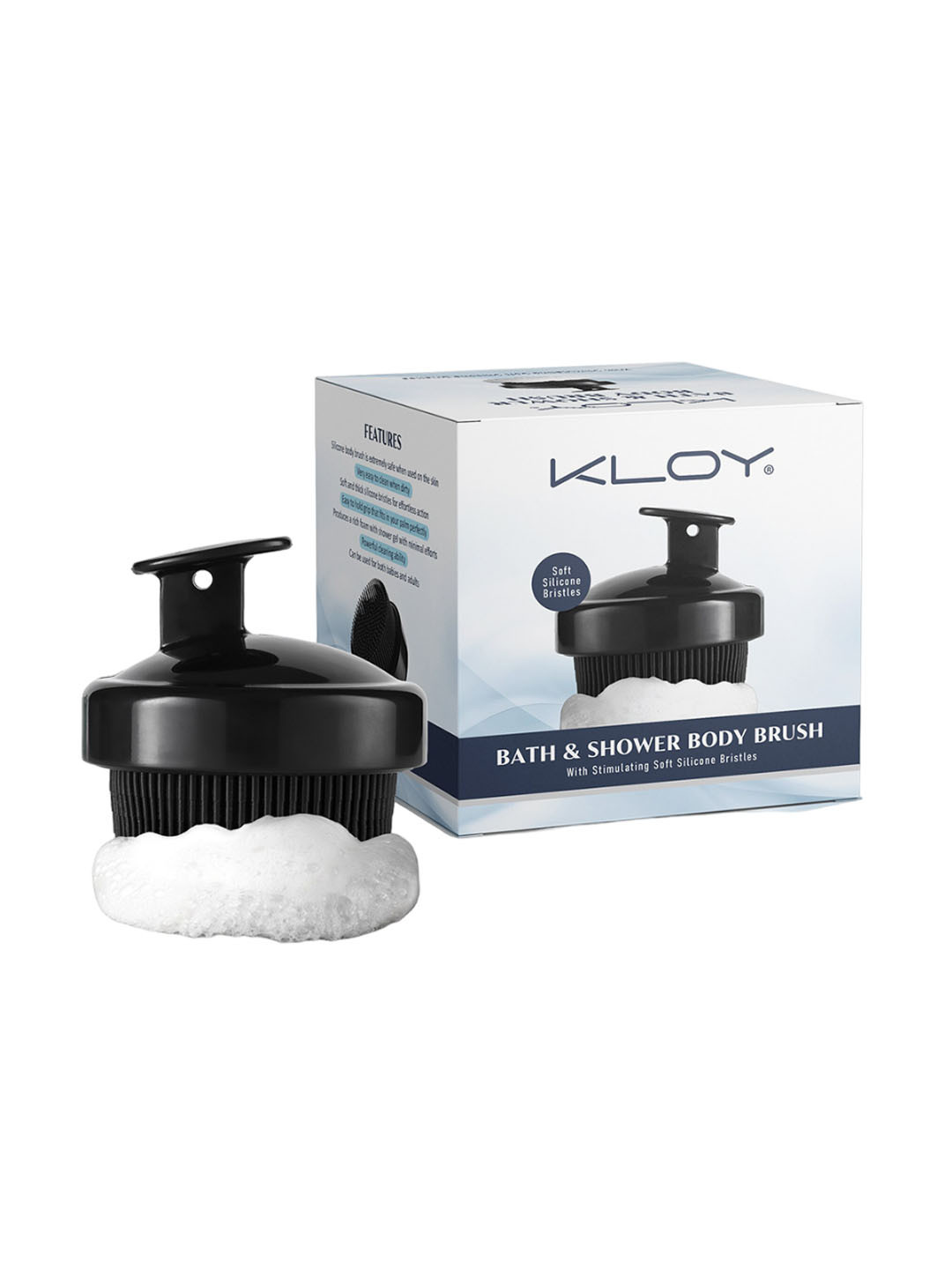 KLOY Bath & Shower Massager Body Brush - Black