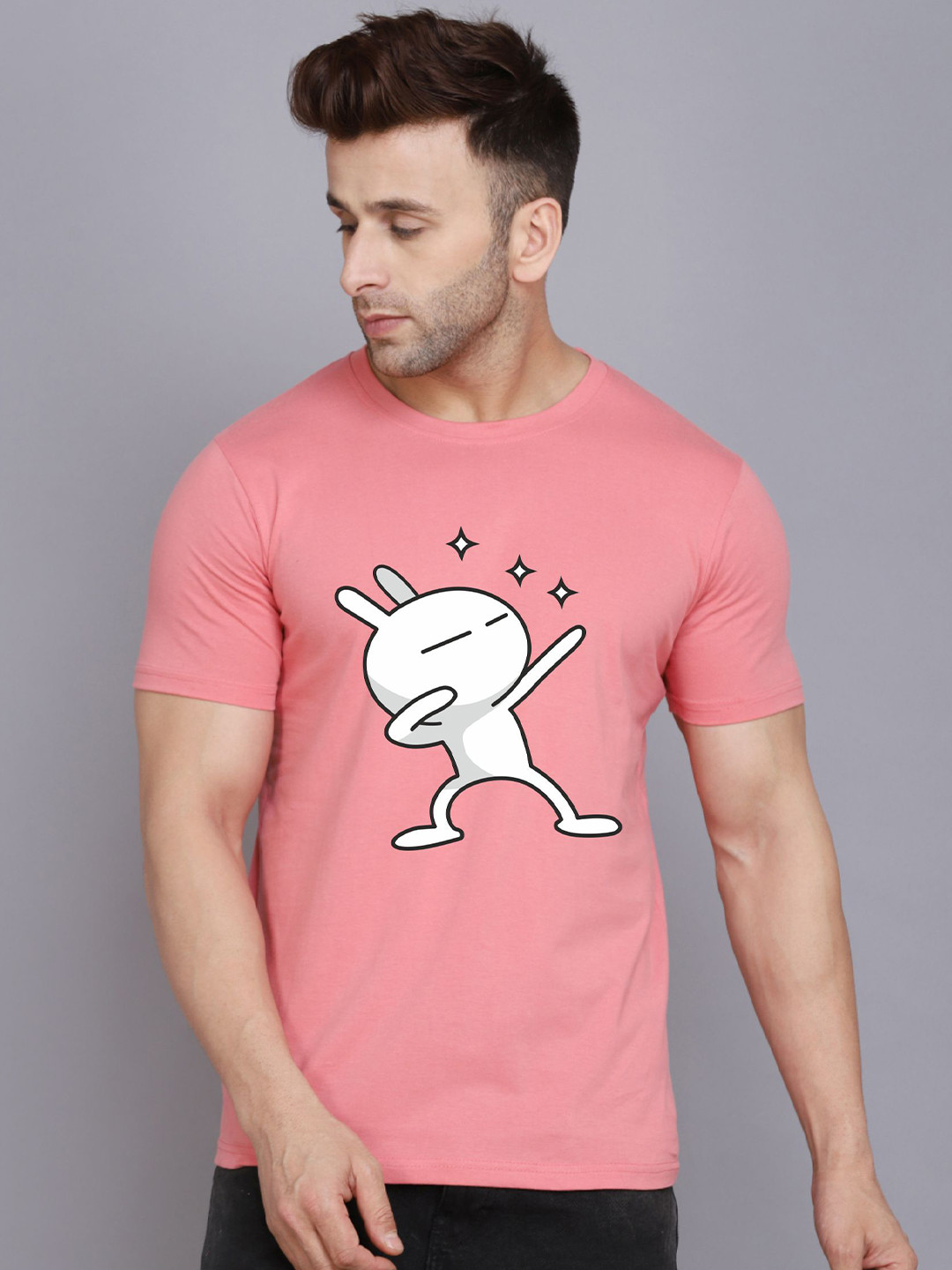 SLOWLORIS Bio Wash Graphic Printed Cotton T-Shirt