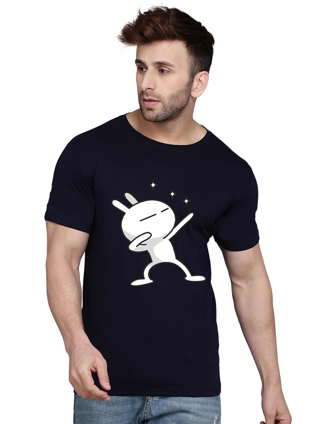 SLOWLORIS Bio Wash Graphic Printed Cotton T-Shirt