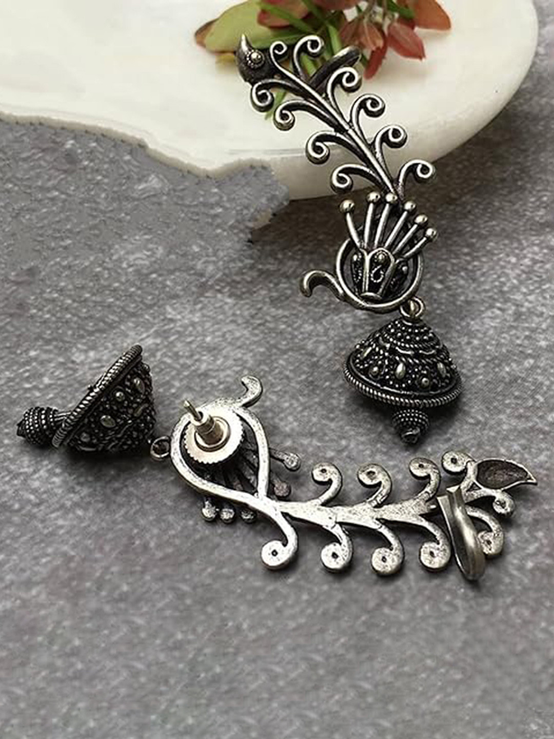 Dulcett Silver Plated Drop Earrings