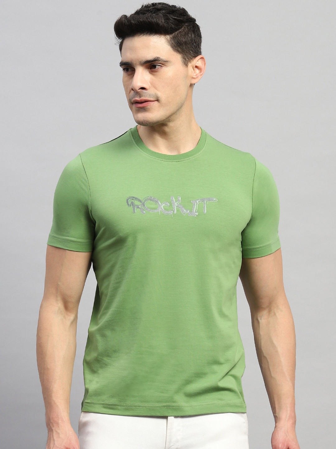 rock.it Summar Typography Printed Cotton T-Shirt