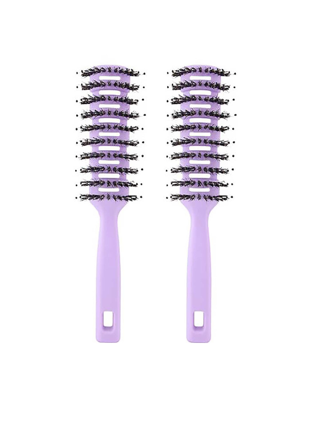 Kuber Industries Set of 2 Flexible Bristles Brush With Quick Hair Drying