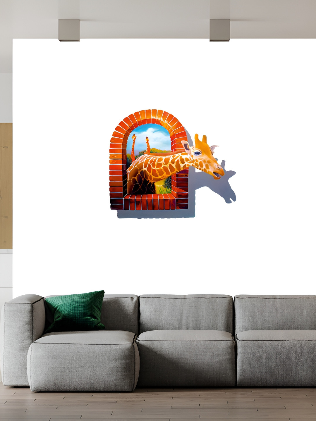 Wallpics Red & White Paper Wall Poster
