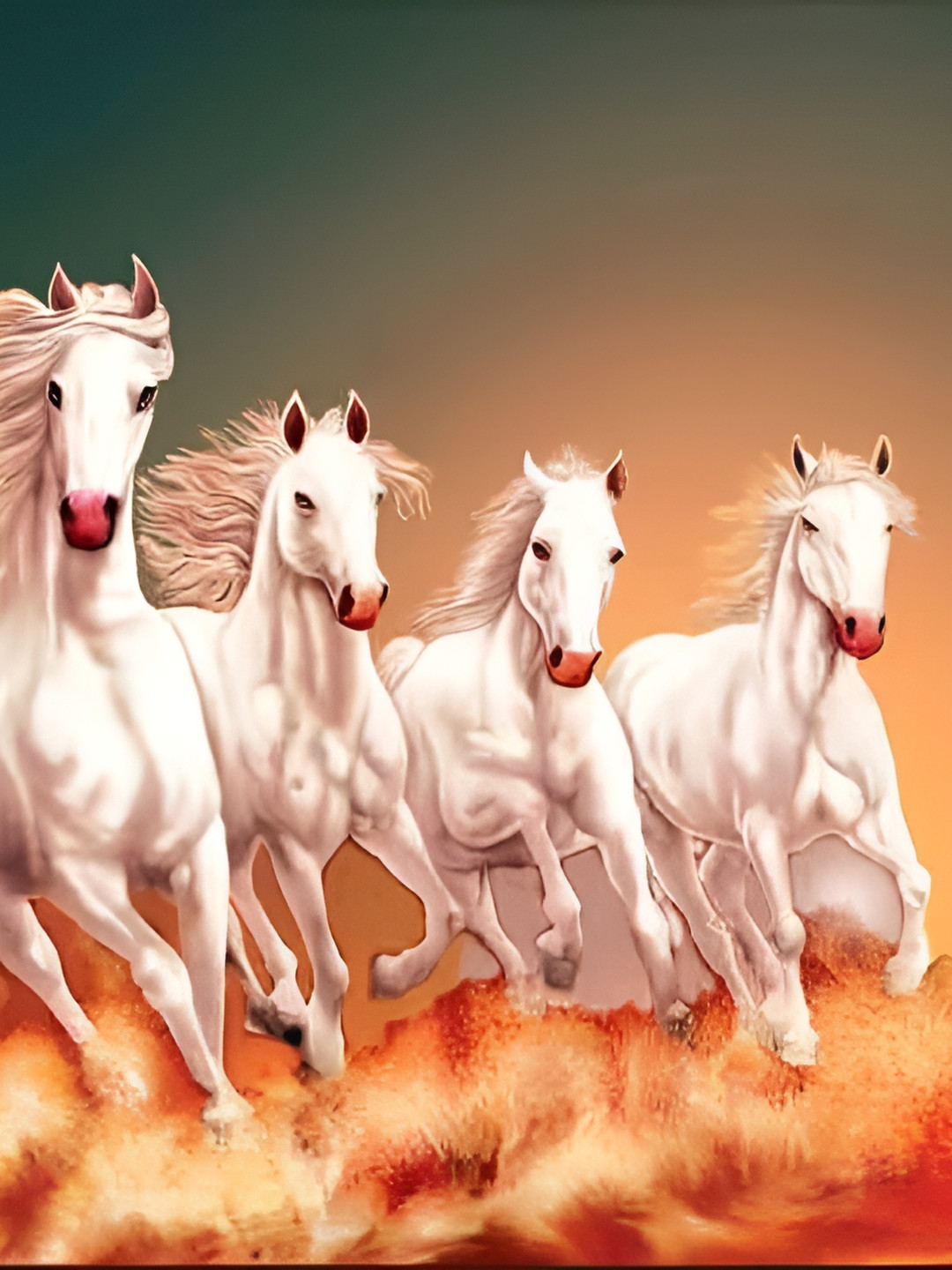 Wallpics Green & White Self Adviser Printed Waterpoof Wall Sticker