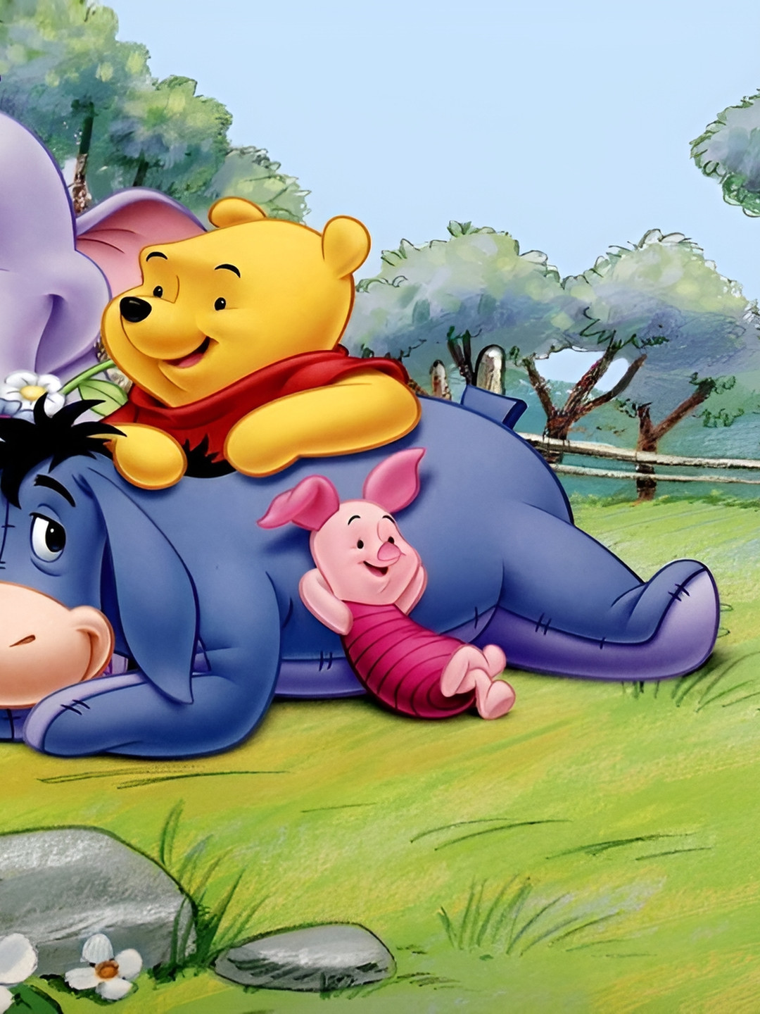 Wallpics Purple & Orange Cartoon Characters Wall Poster