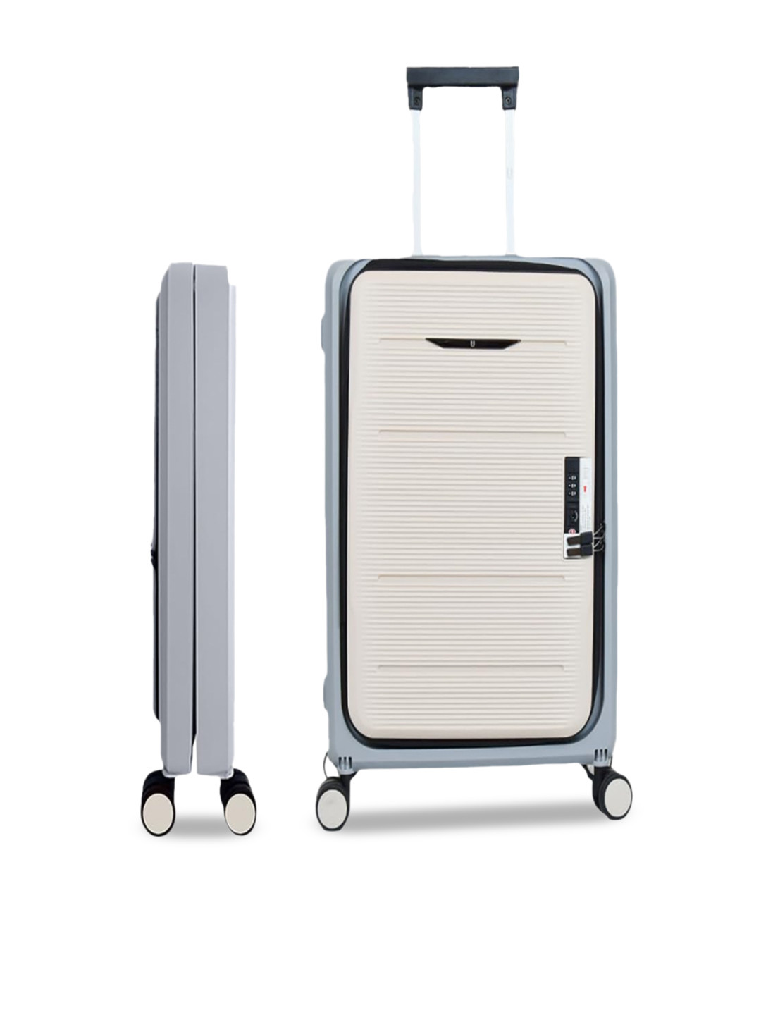 Kuber Industries Textured Hard-Sided Cabin Trolley Suitcase 50.8 cm