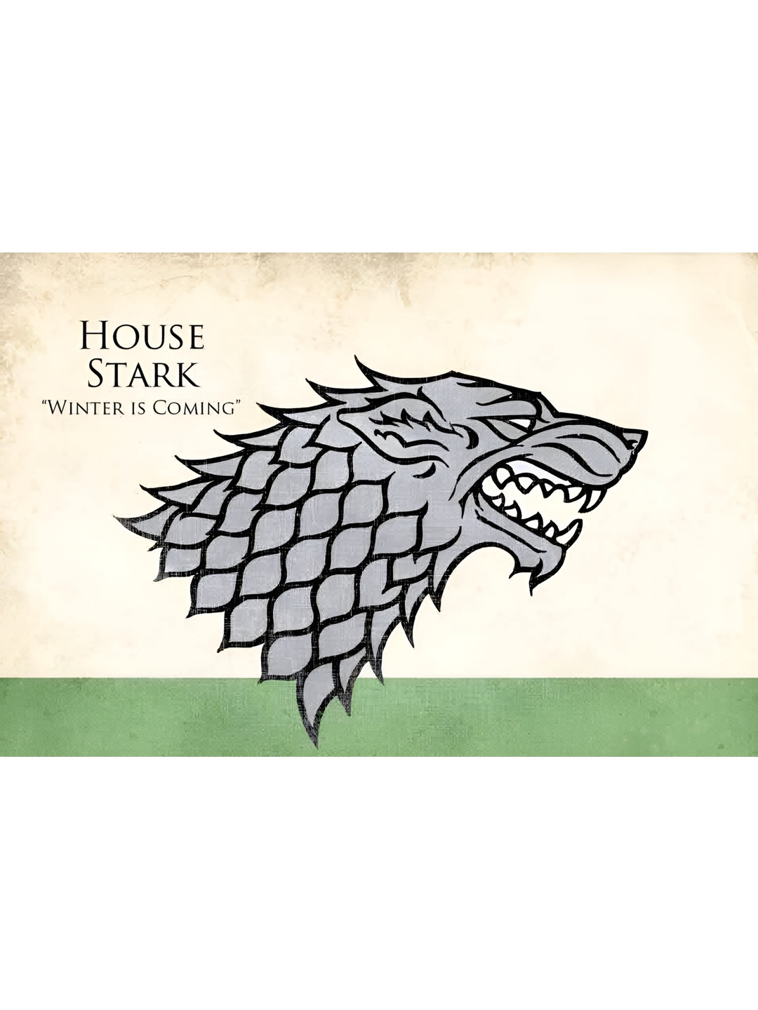 Wallpics Grey & Black House Stark Printed Waterproof  Wall Sticker