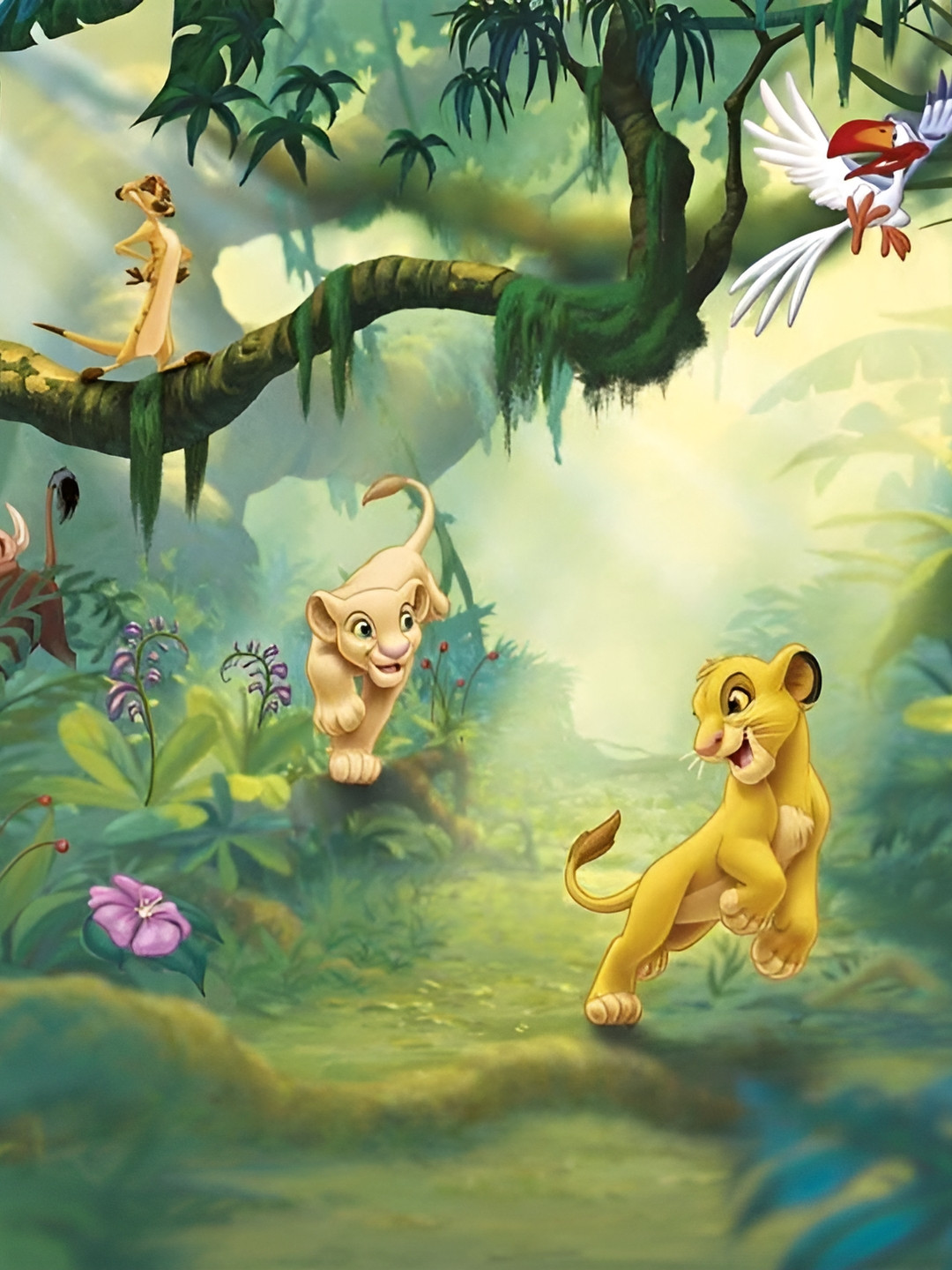 Wallpics Green & Brown Printed Waterproof Vinyl Sticker Poster