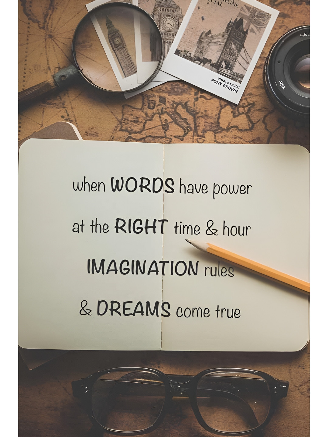 Wallpics Brown & Off-White Printed High Quality Fully Waterproof Wall Sticker Poster