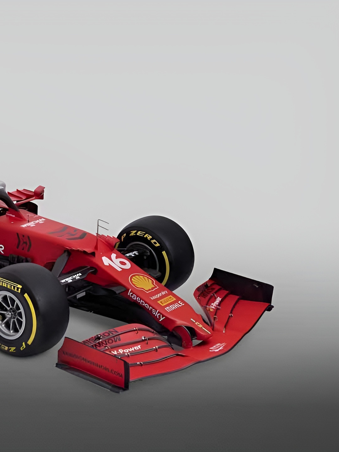 Wallpics Red & Grey Racer Printed Waterproof Wall Poster