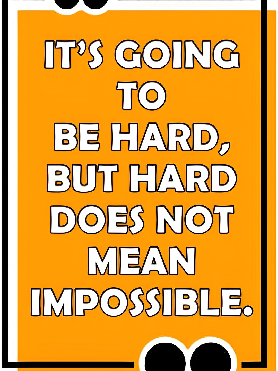 Wallpics Orange & Black Wall Poster