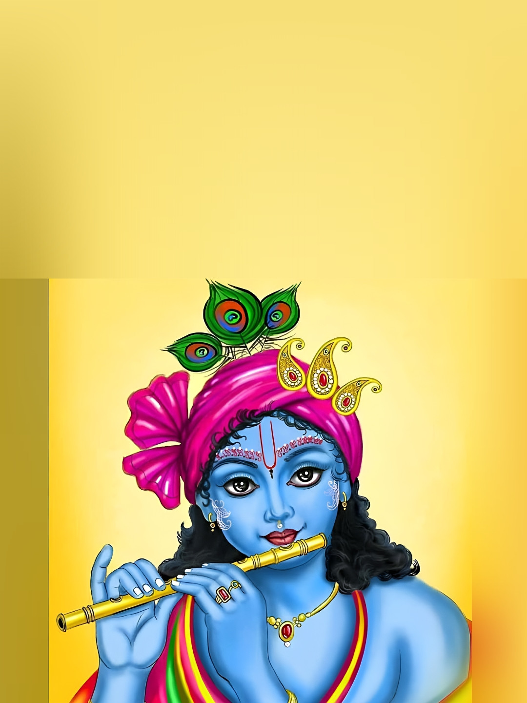 Wallpics Blue & Yellow Printed Waterproof Vinyl Poster