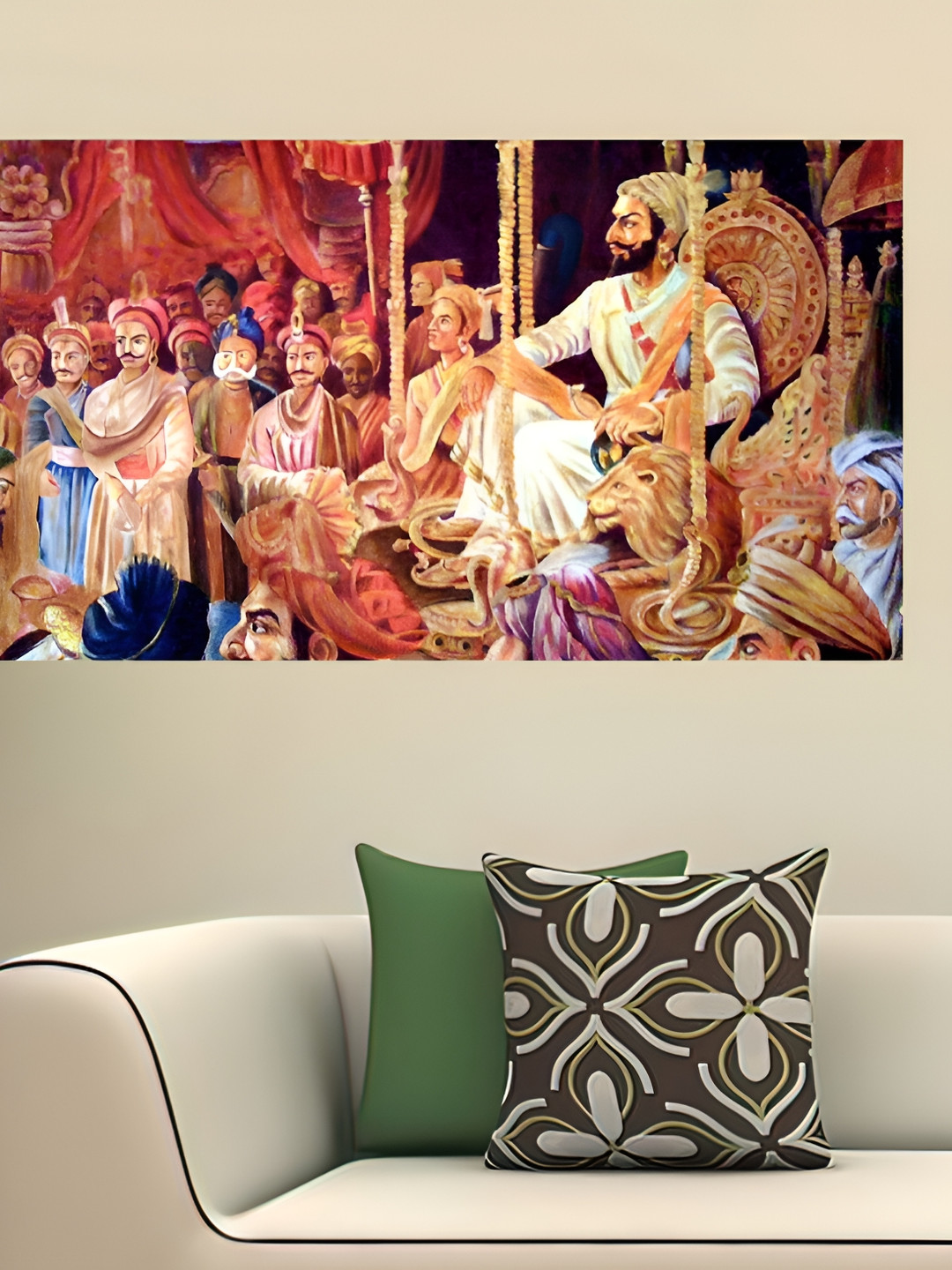 Wallpics Red & Black Wall Poster