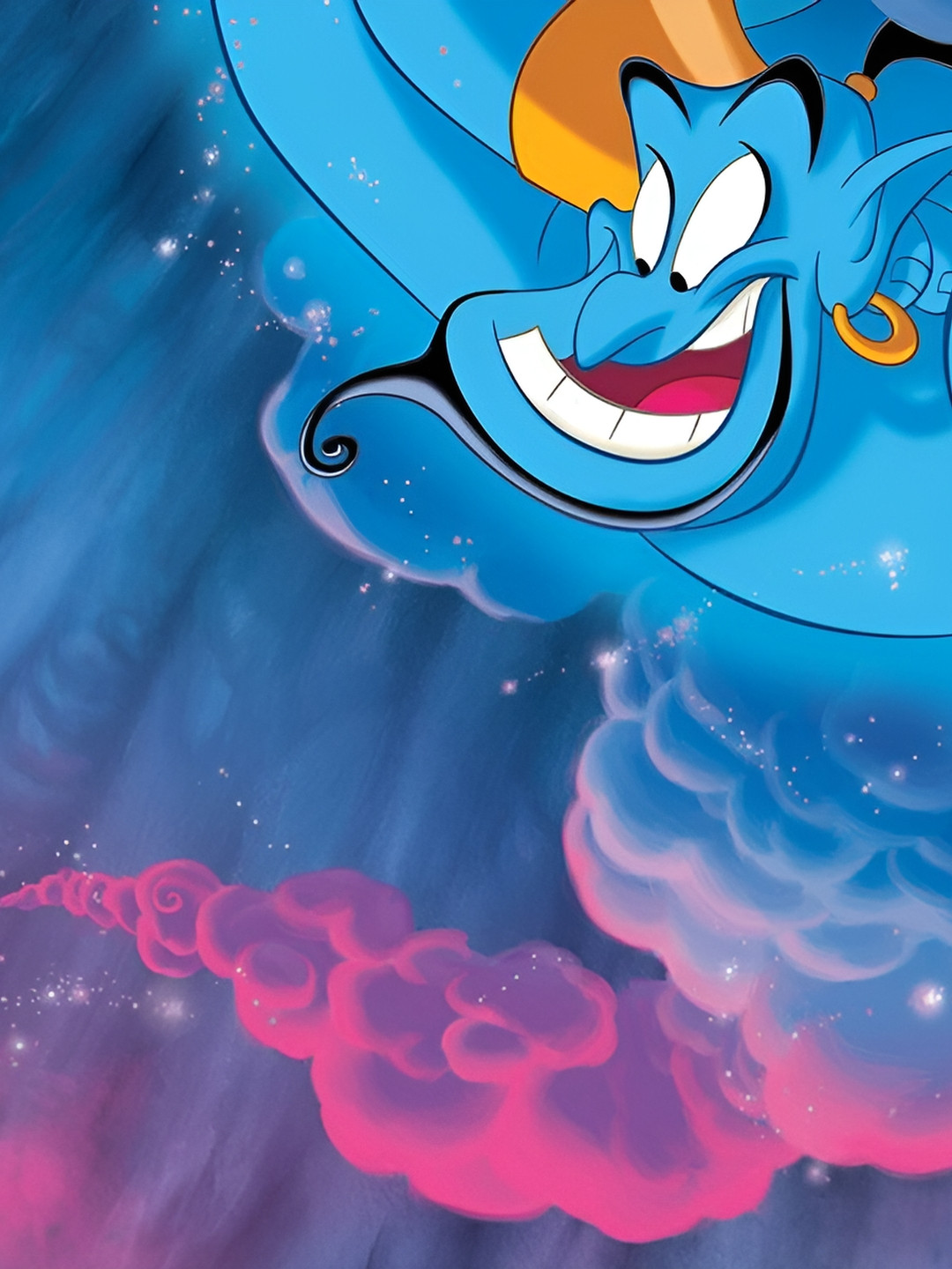 Wallpics Blue & White Cartoon Characters Paper Painting Wall Sticker