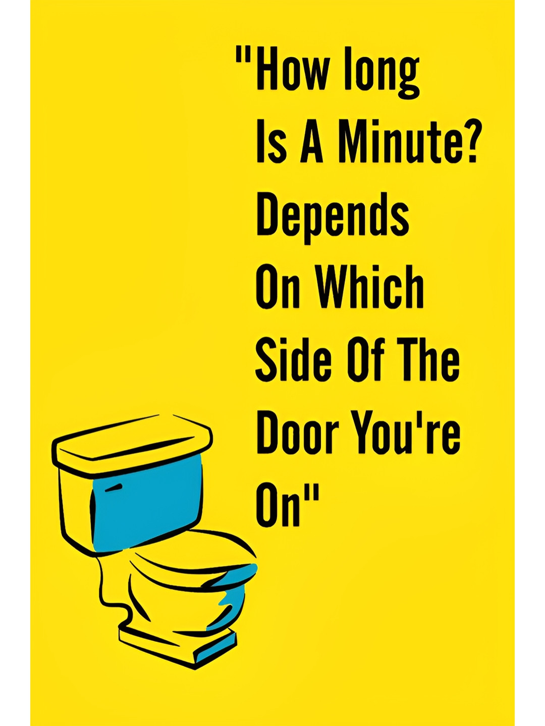 Wallpics Yellow & Black Printed Paper Wall Poster