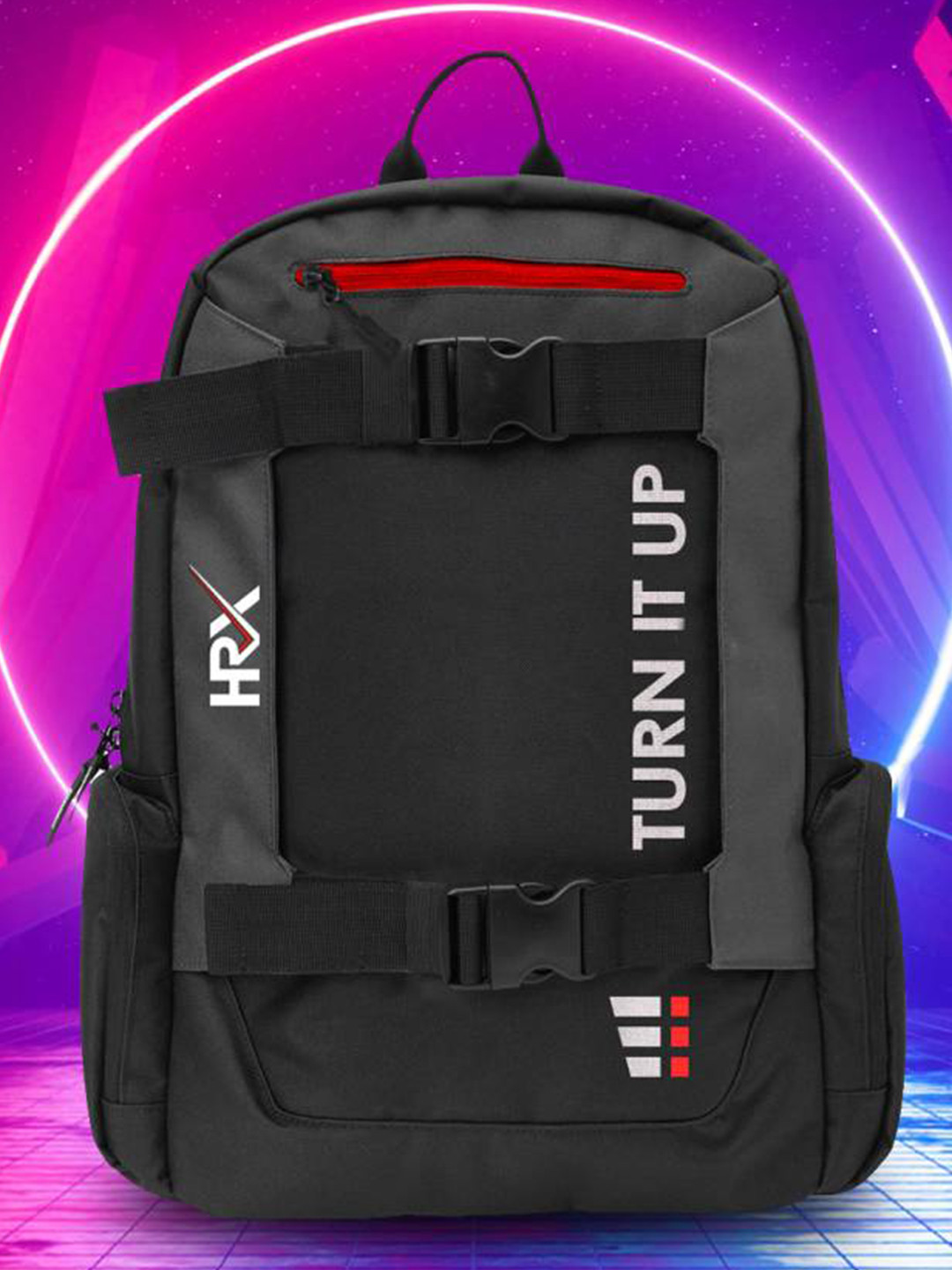 HRX by Hrithik Roshan SURFER Unisex Backpack with Reflective Strip And Rain Cover 35 L