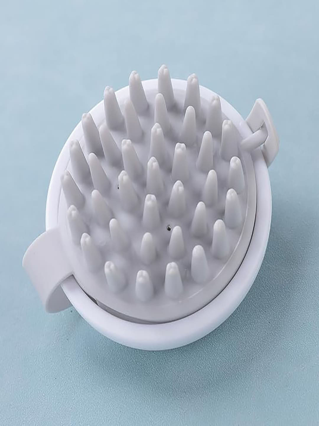 Kuber Industries Scalp Massager Brush For Dandruff - White