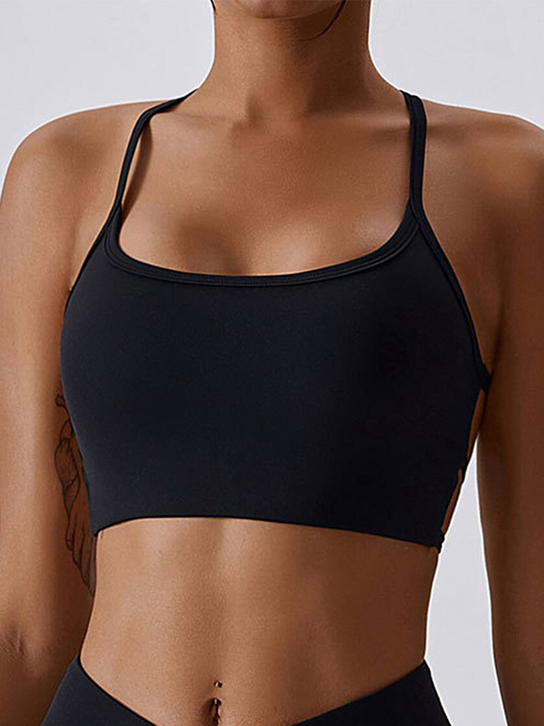 LULU & SKY Medium Coverage Training or Gym Workout Bra With All Day Comfort