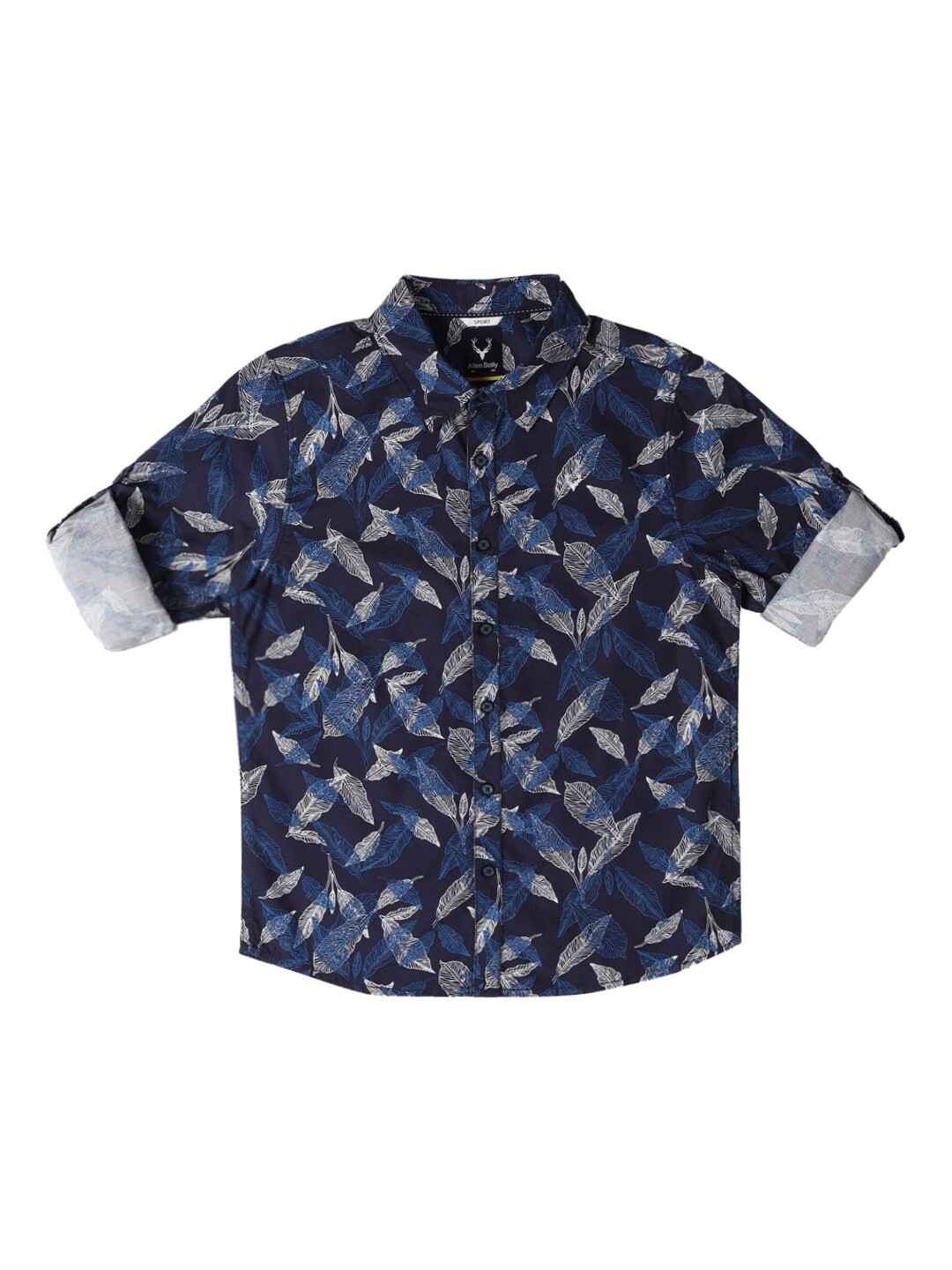 Allen Solly Junior Boys Slim Fit Opaque Floral Printed Casual Shirt