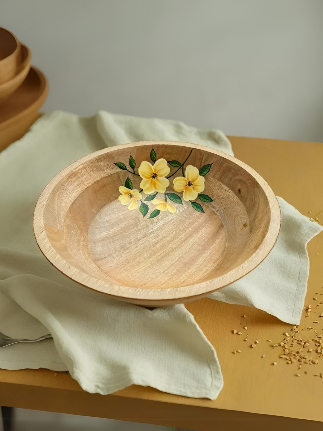 Peepul Tree Painted Wooden Bowl