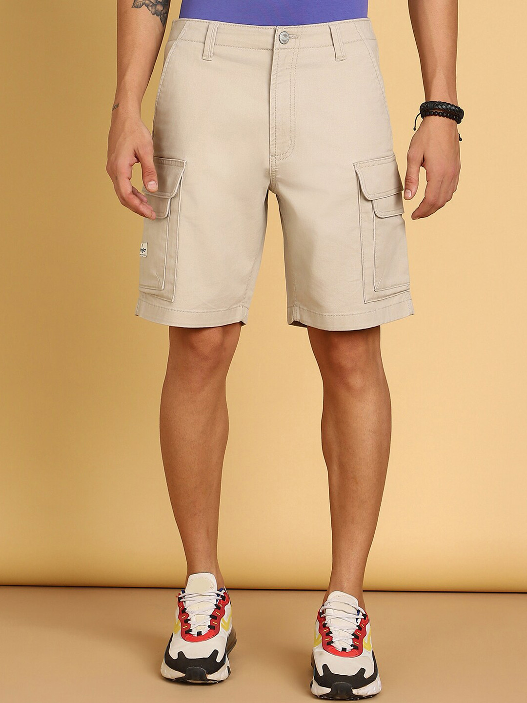 Wrangler Men Mid-Rise Cargo Shorts