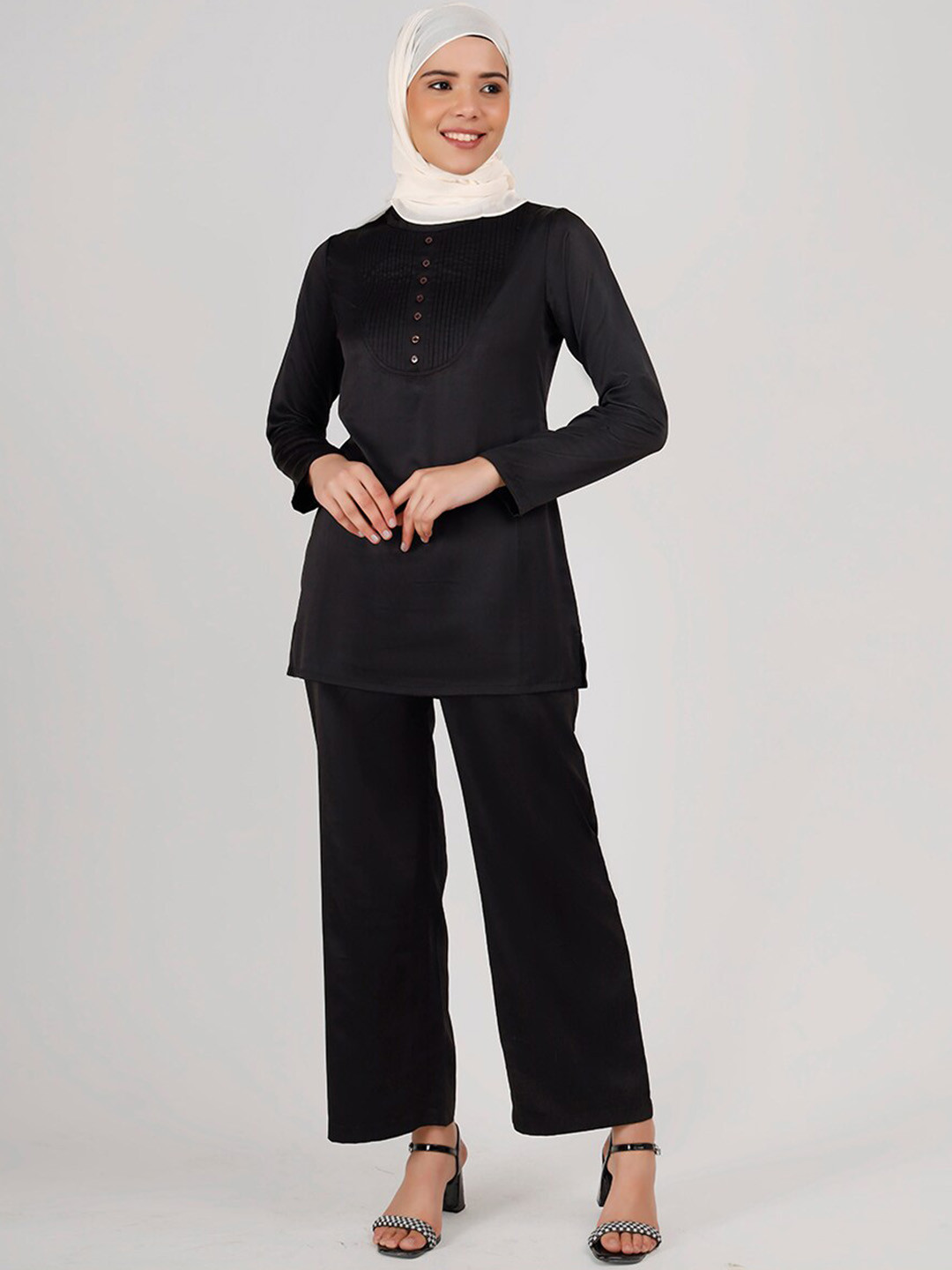 IDH London Premium Satin Top With Trousers Co-Ords