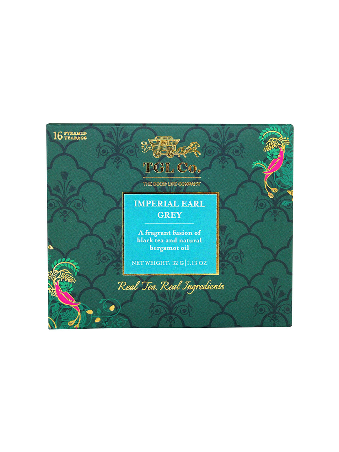 TGL Co. Pack Of 4 Imperial Earl Grey Black Tea Bags-100gm