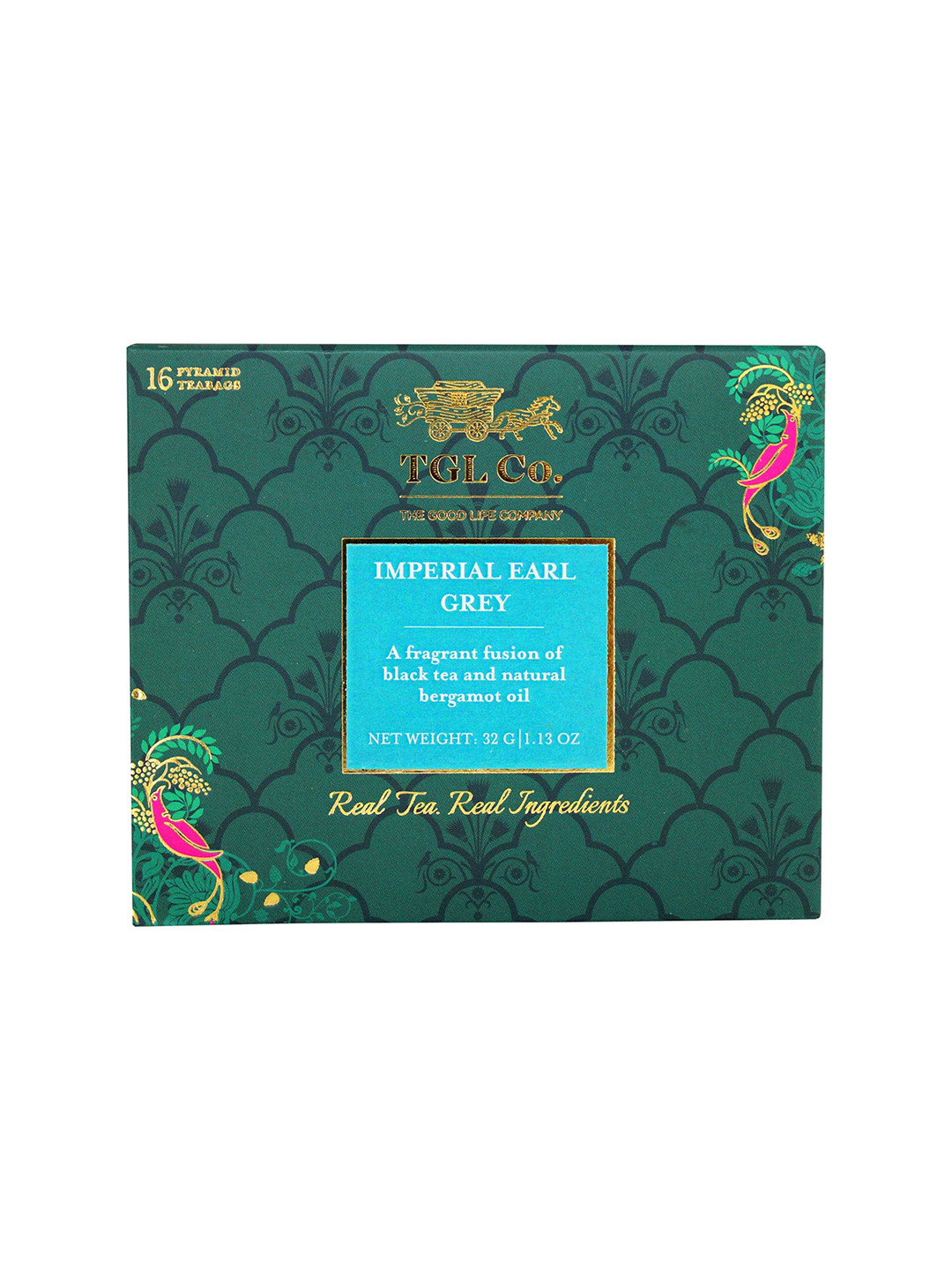 TGL Co. Pack Of 2 Imperial Earl Grey Black Tea Bags 32 G Each