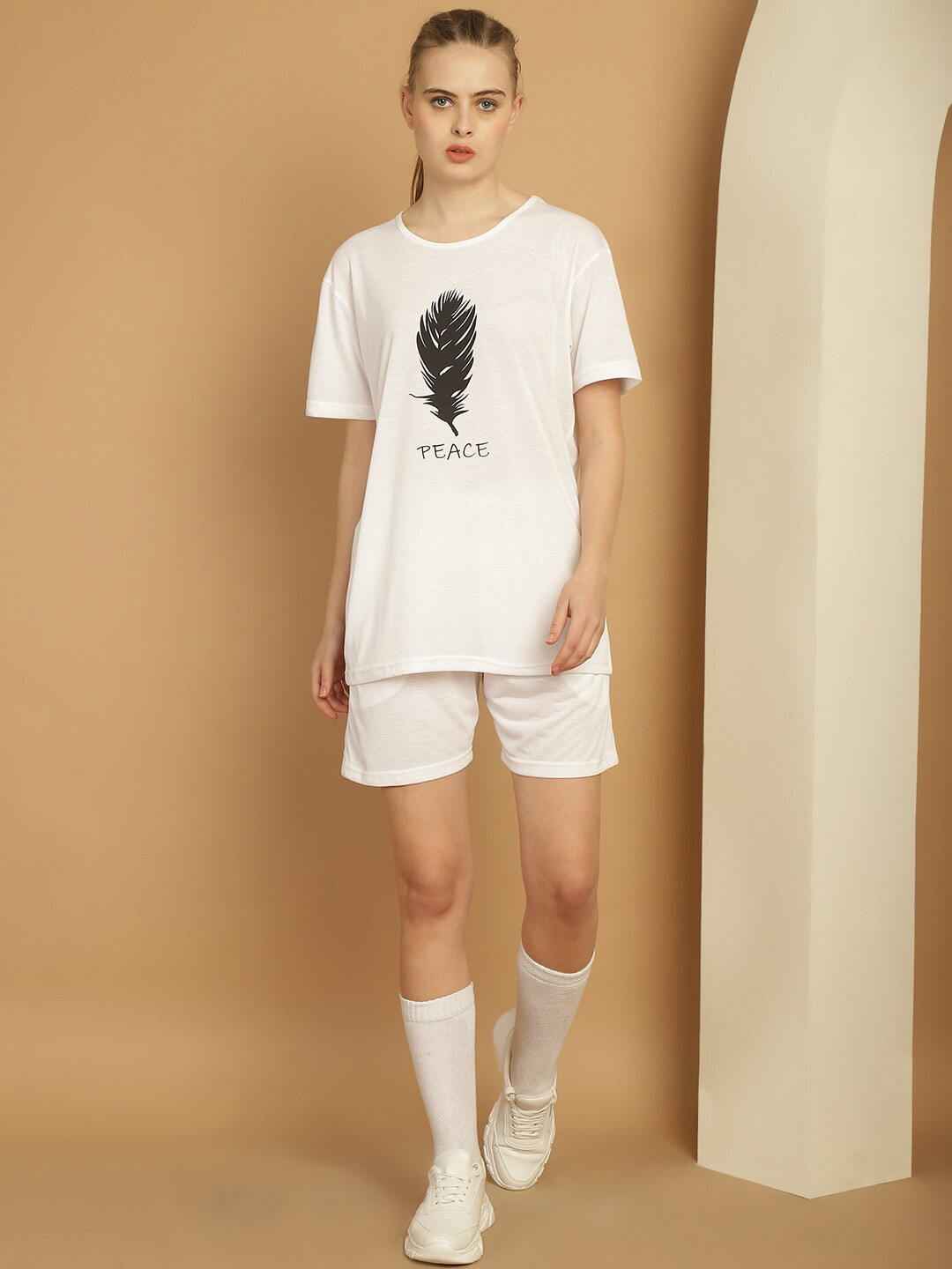 MACK JONNEY Graphic  Printed Short Sleeves T-Shirt And Short