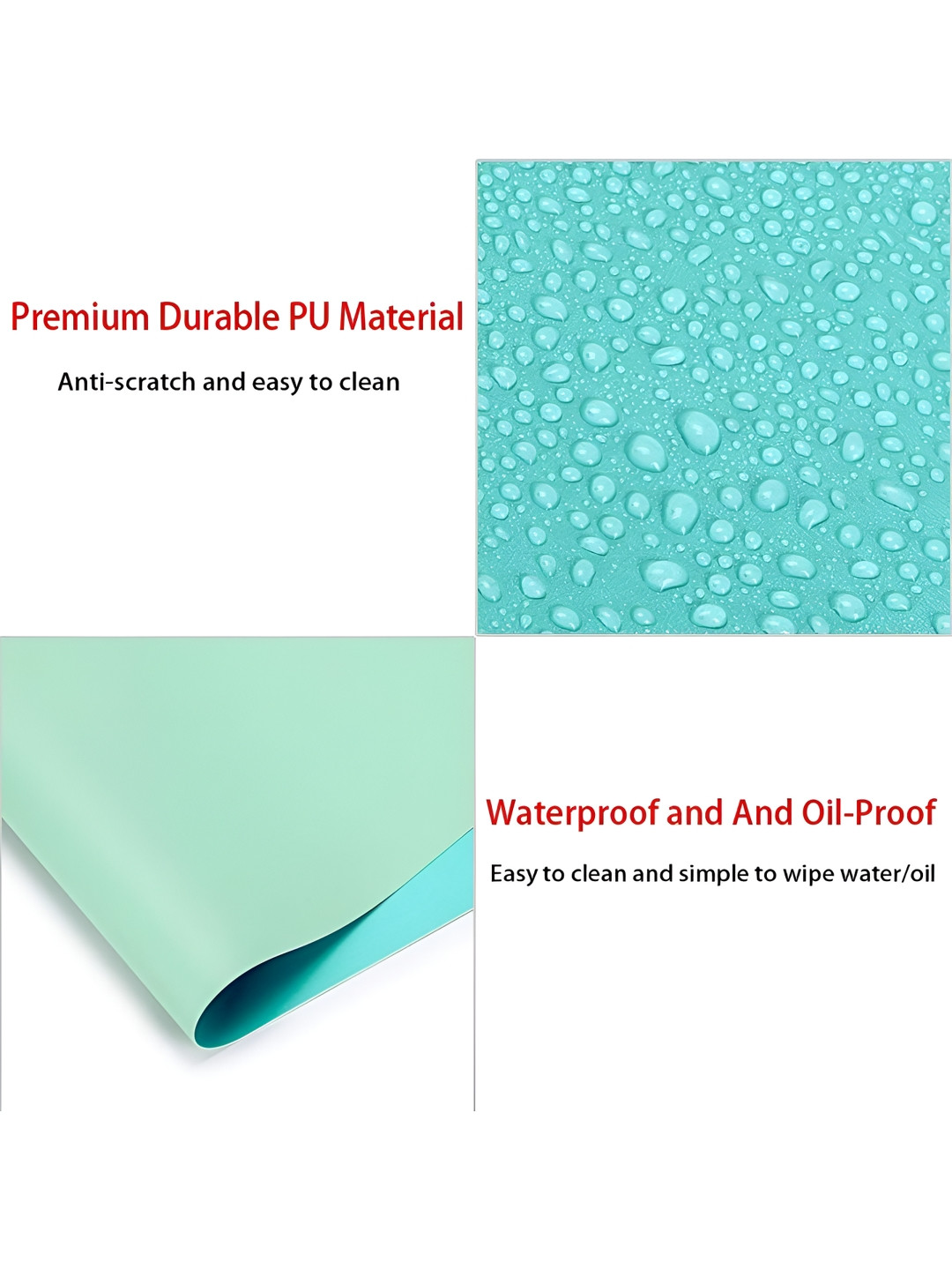 SYGA Blue Water Resistant Desk Pad