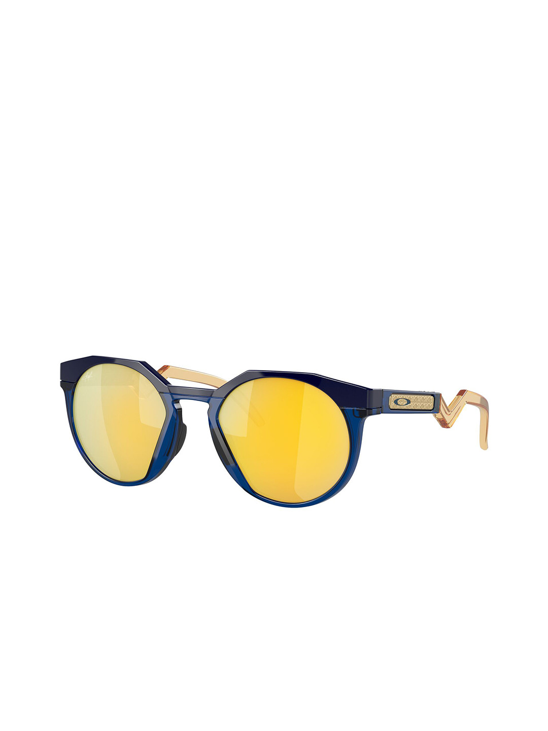 OAKLEY Men Polarized Gold Lens Round Sunglasses - 0OO924292421152