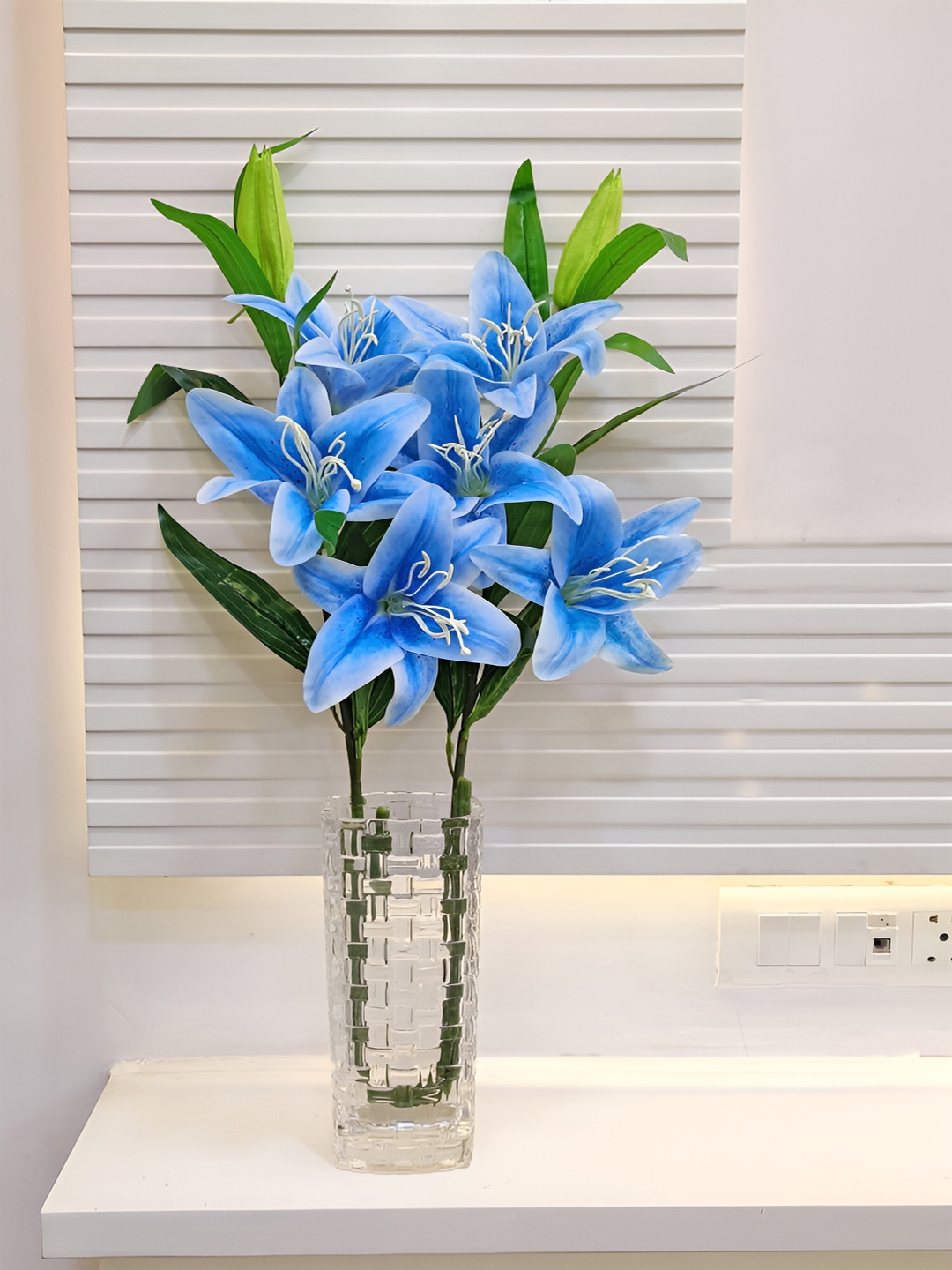 ARTSY Blue Lily Artificial Flower