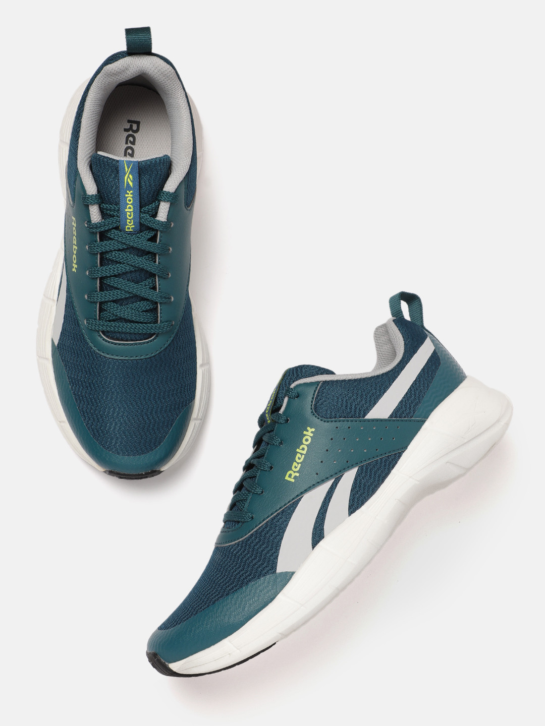 Reebok Men Jet Blast Woven Design Running Storm Shoes