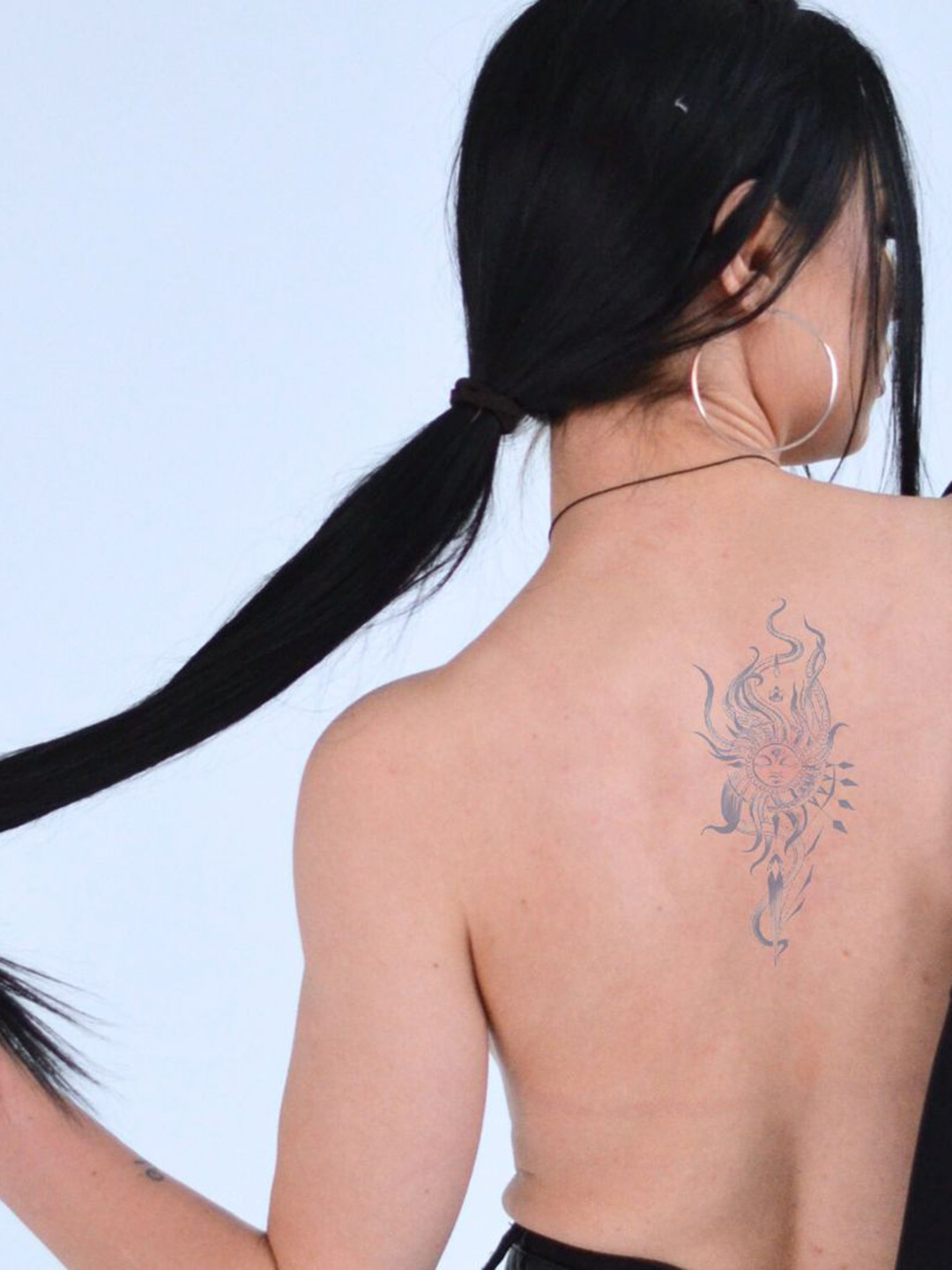 LICK Realistic Semi Temporary Matte Blue Finish Body Tattoo