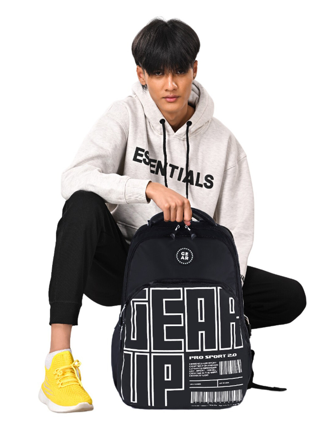 Gear Kids Typography Printed Ergonomic Backpack