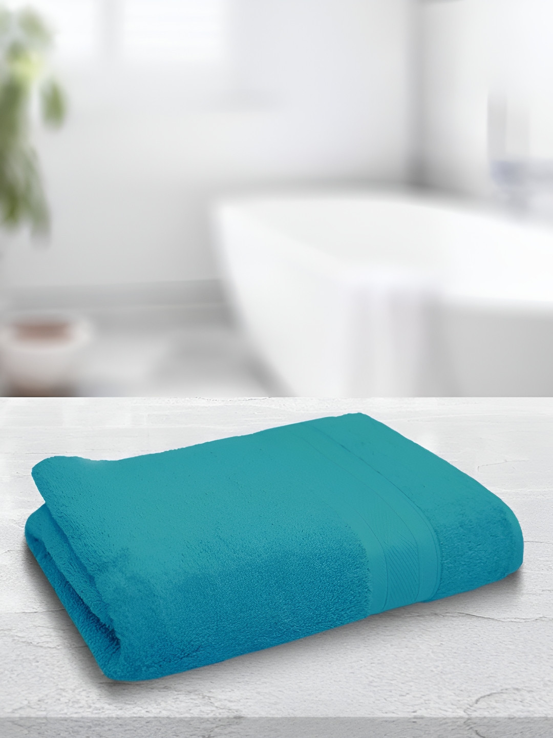 Signature Teal Cotton 380 GSM Bath Towel