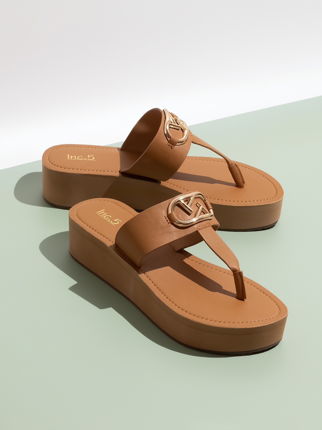 Buy Inc 5 T Strap Platform Heels Heels for Women 28543042 Myntra