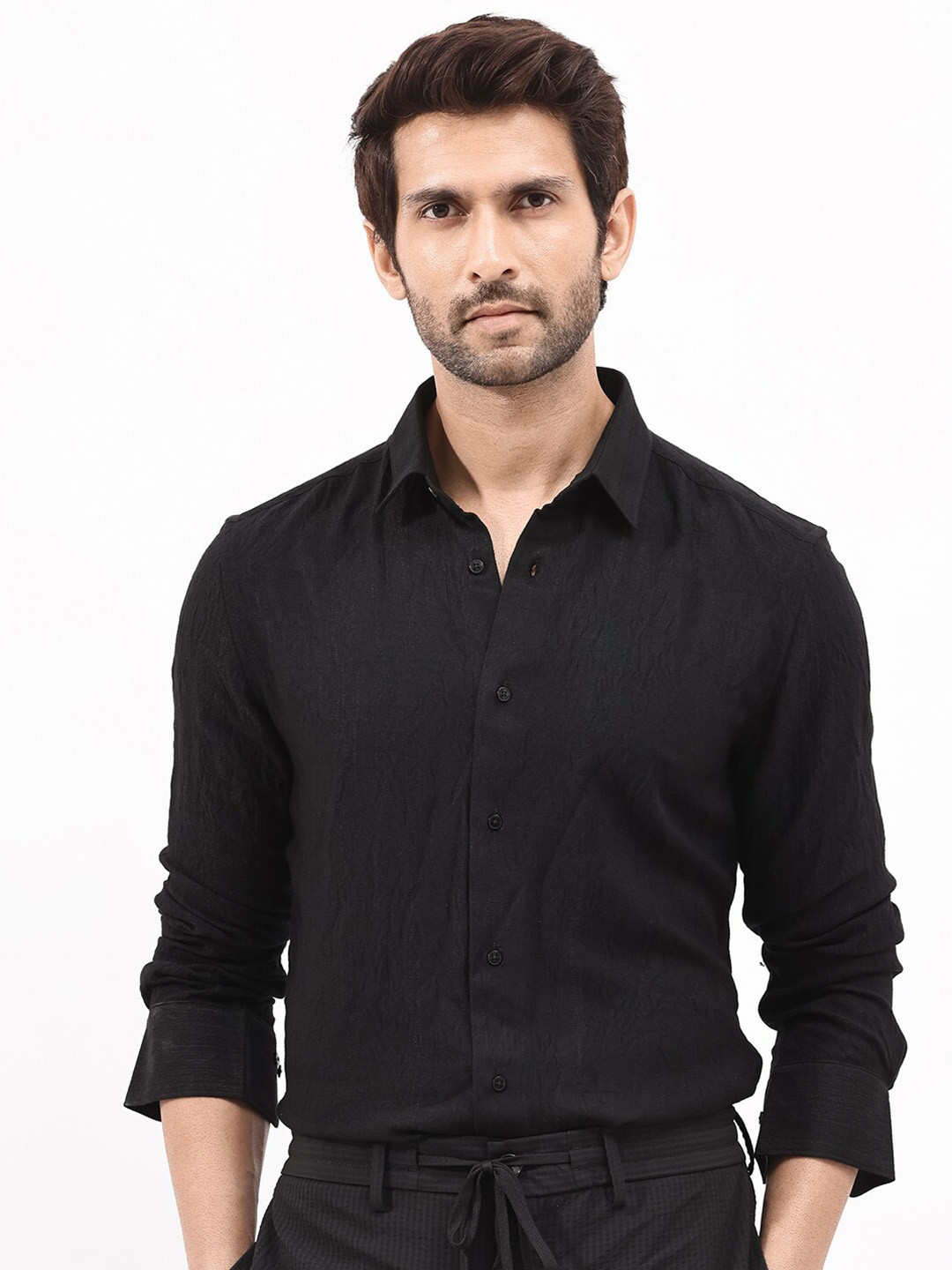 RARE RABBIT Men Ufa Regular Fit Classic Opaque Shirt