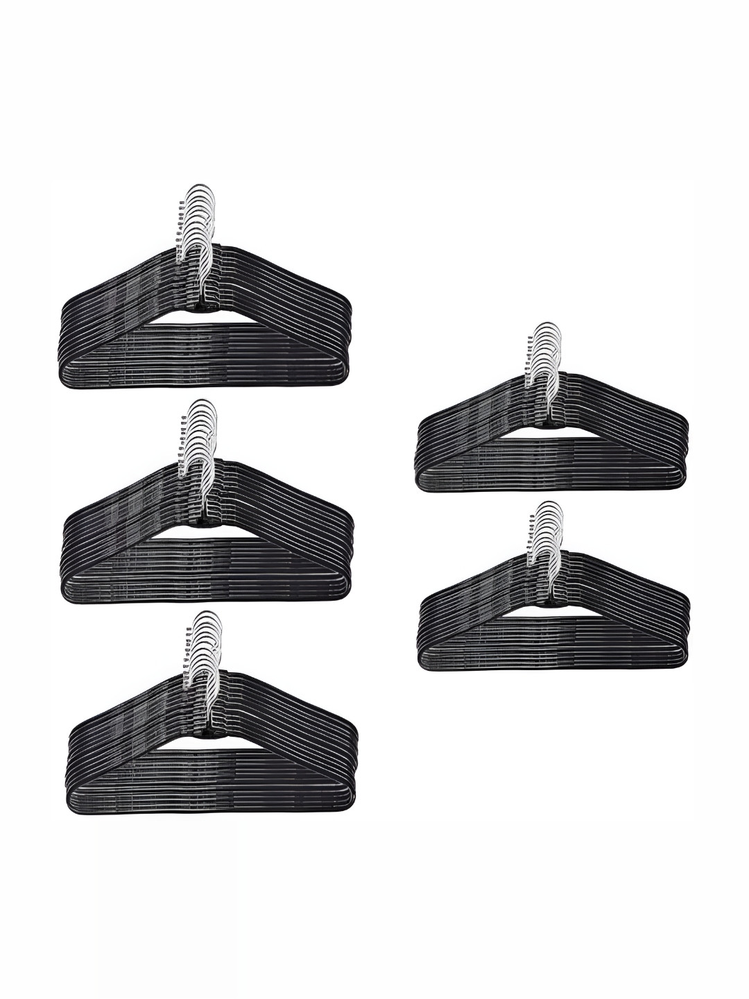 SINAL Black 50 Pieces Steel Cloth Hangers
