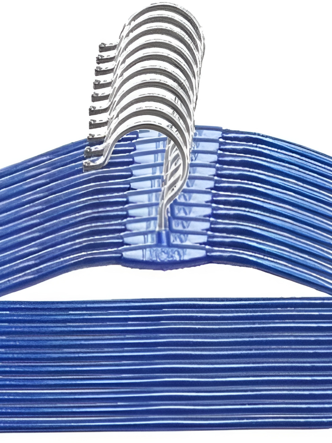 SINAL Blue 10 Pieces Steel Clothes Hangers